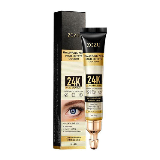 Creme para o Contorno dos Olhos com Ácido Hialurónico 24K Multiefeito (20g) – Hidratação e Firmeza