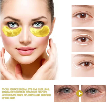 EELHOE 24K Gold Eye Taps – 60 unidades ✨👁️