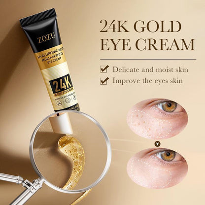 Creme para o Contorno dos Olhos com Ácido Hialurónico 24K Multiefeito (20g) – Hidratação e Firmeza