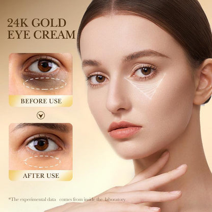 Creme para o Contorno dos Olhos com Ácido Hialurónico 24K Multiefeito (20g) – Hidratação e Firmeza