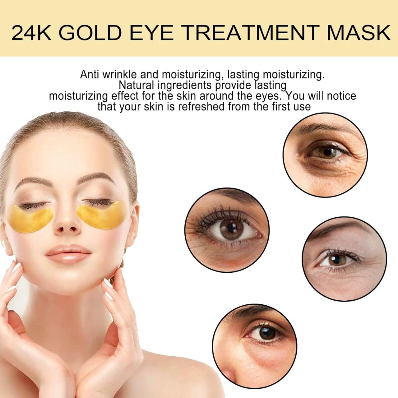 EELHOE 24K Gold Eye Taps – 60 unidades ✨👁️