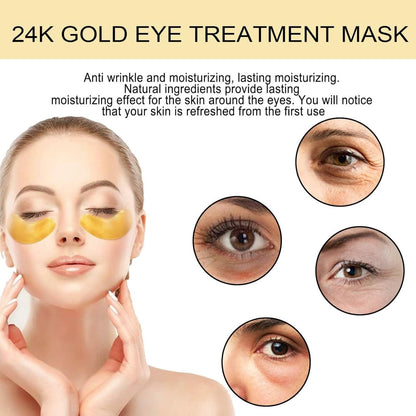 EELHOE 24K Gold Eye Taps – 60 unidades ✨👁️